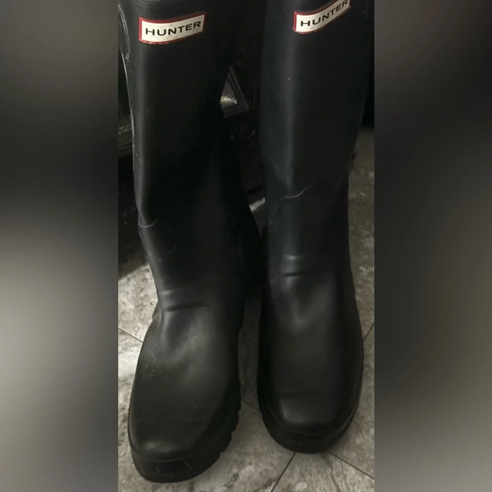 Hunter Classic Black Knee-High Boots fits us 10 - Picture 6 of 6